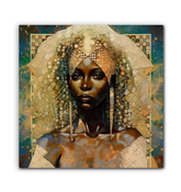 Close-up of Artistic Expression Canvas texture and colors